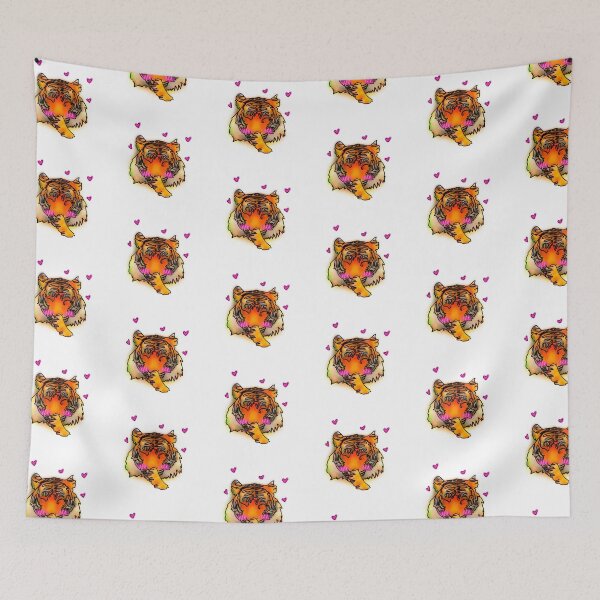 Item preview, Maple the Tiger heart blush emoji - animalz  designed and sold by Ashley’sAnimalz.