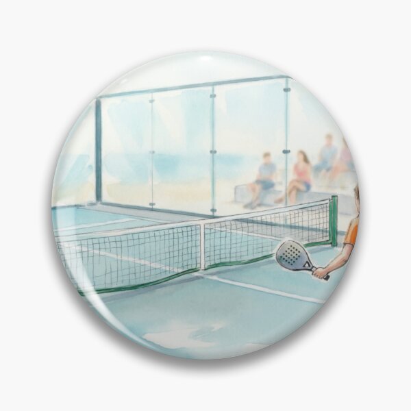 Item preview, Padel Court Watercolor Art – Beach Players & Glass Court Design designed and sold by ticzla95.