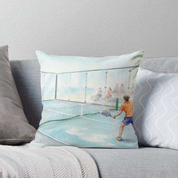 Item preview, Padel Court Watercolor Art – Beach Players & Glass Court Design designed and sold by ticzla95.