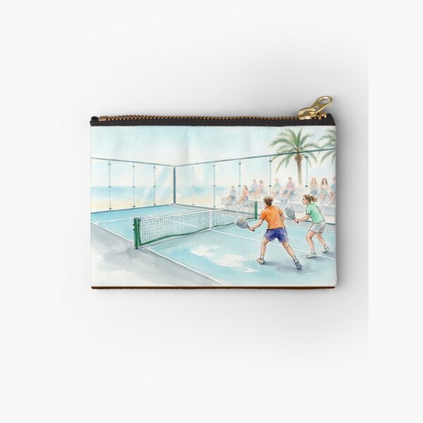 Item preview, Padel Court Watercolor Art – Beach Players & Glass Court Design designed and sold by ticzla95.