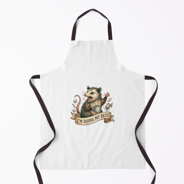 Item preview, Vintage Screaming Opossum - I’m Doing My Best - Retro Storybook Sticker designed and sold by Martinelli-Shop.