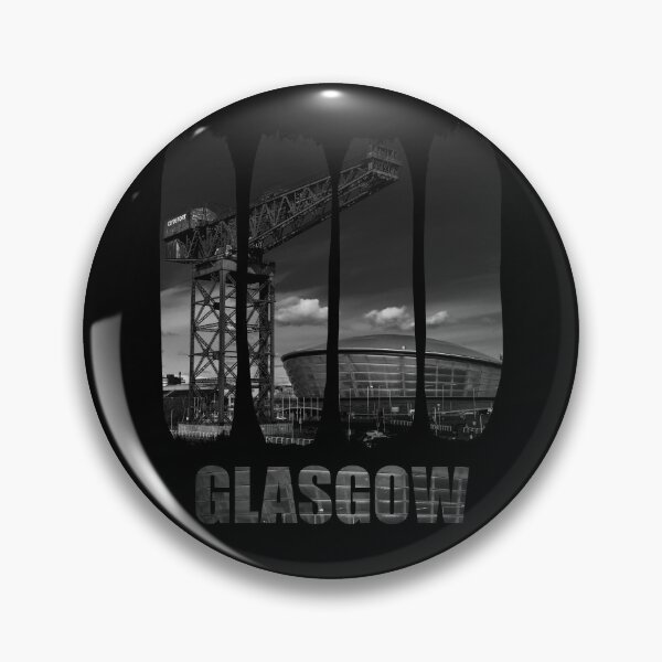 Item preview, Glasgow Cityscape Finnieston Crane & Hydro B&W Art designed and sold by Loom on the Loch.