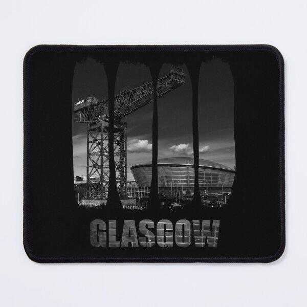 Item preview, Glasgow Cityscape Finnieston Crane & Hydro B&W Art designed and sold by Loom on the Loch.