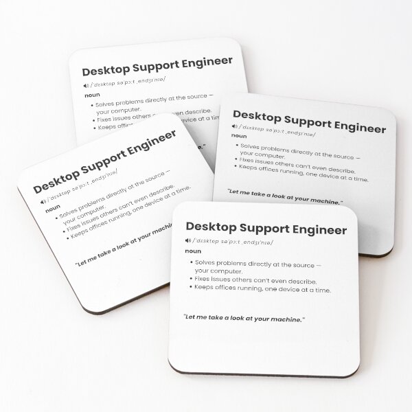 Item preview, Desktop Support Engineer Definition | Funny IT Support Gift designed and sold by Yuli Club.
