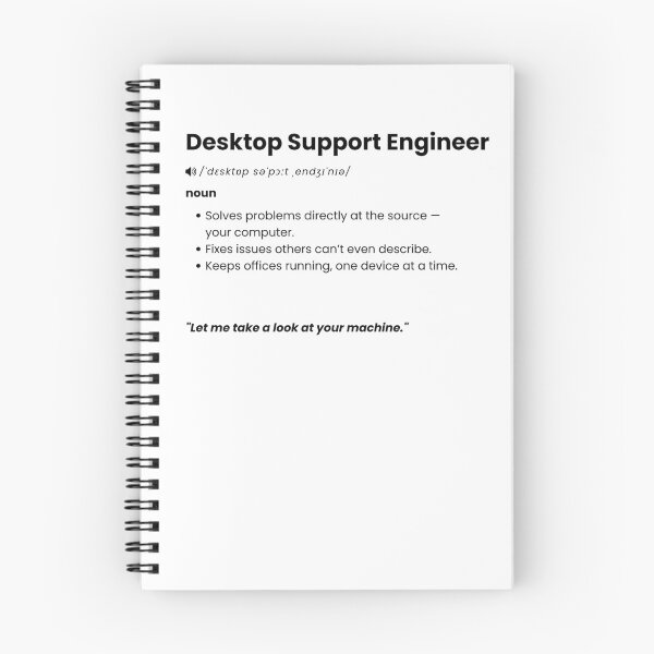 Item preview, Desktop Support Engineer Definition | Funny IT Support Gift designed and sold by Yuli Club.