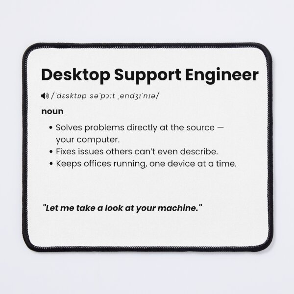 Item preview, Desktop Support Engineer Definition | Funny IT Support Gift designed and sold by Yuli Club.