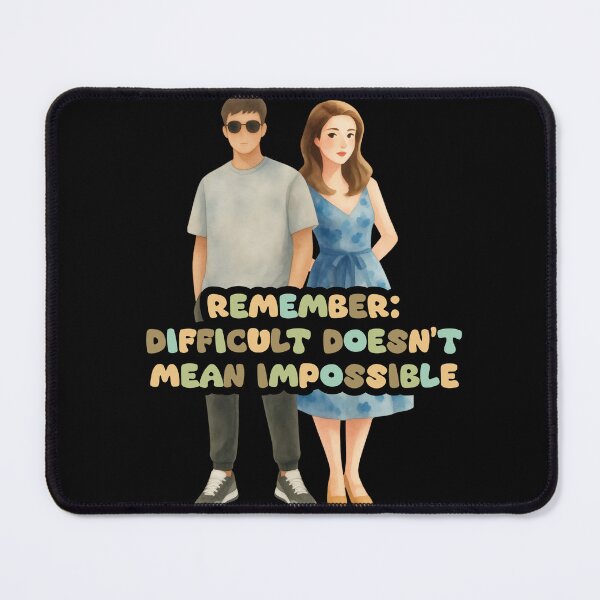 Item preview, difficult doesn't mean impossible designed and sold by love is daily.