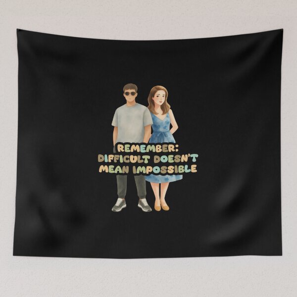 Item preview, difficult doesn't mean impossible designed and sold by love is daily.