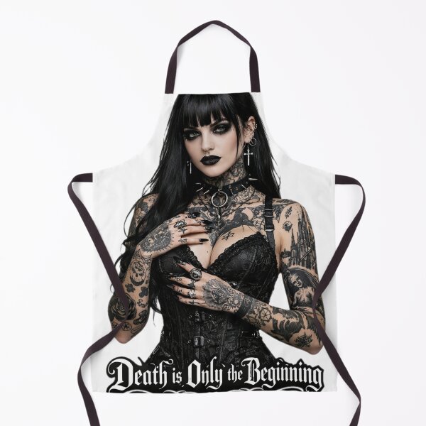 Item preview, Gothic Tattooed Woman Death Only Beginning designed and sold by Shirtaholism.