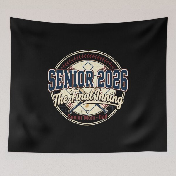 Item preview, Funny Baseball Senior 2026 The Final Inning Baseball Retro Design Proud Senior Mom Dad Season designed and sold by bilal sibgui.