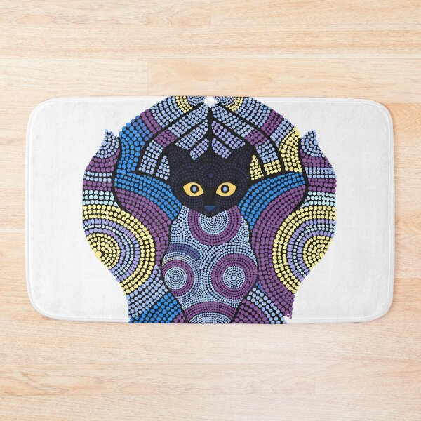 Item preview, Purple Mandala Cat Hands Dot Art designed and sold by Stellar Geometry.