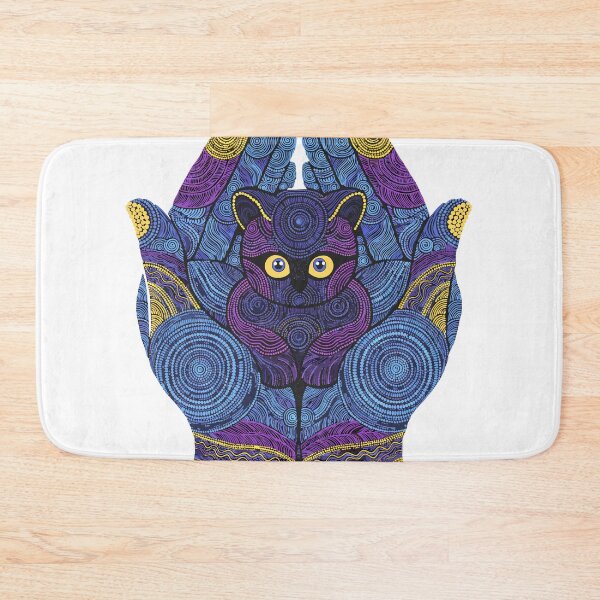Item preview,  Purple Mandala Cat Hands Dot Art designed and sold by Stellar Geometry.