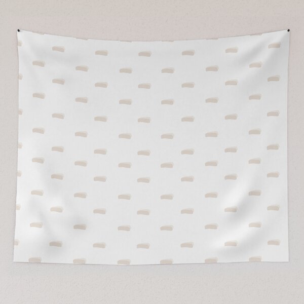 Item preview, Beige Minimalist Dashes on White designed and sold by KSimpson838.