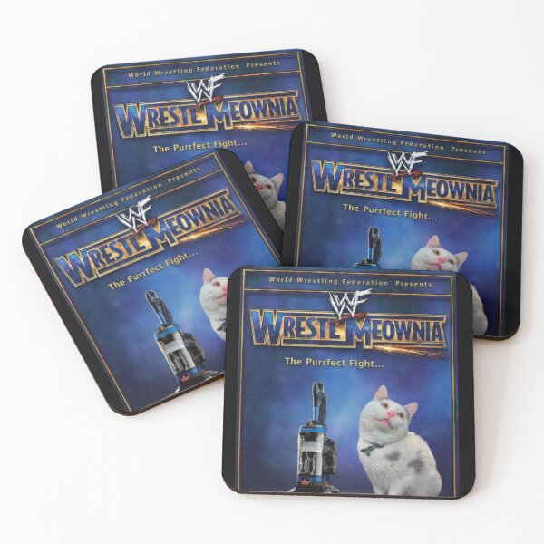 Item preview, Cat Vs. Vacuum Cleaner WrestlMeownia  designed and sold by Cat Haven & Rescue .