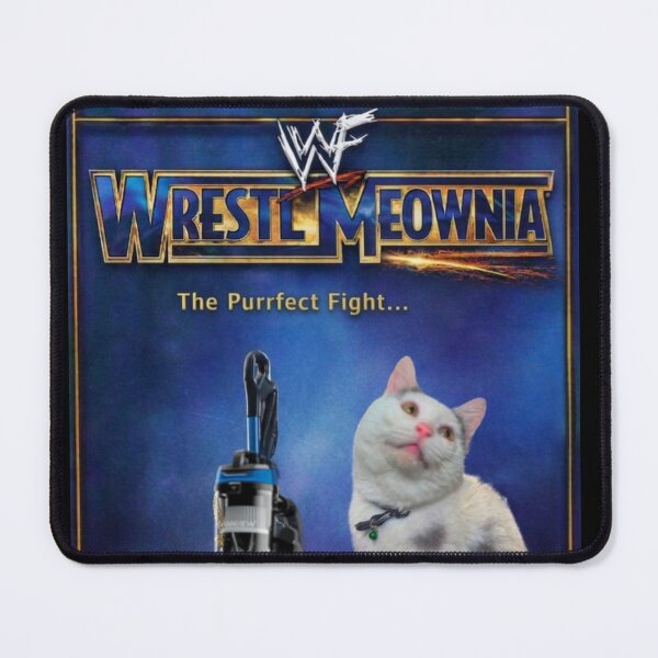 Item preview, Cat Vs. Vacuum Cleaner WrestlMeownia designed and sold by Cat Haven & Rescue .