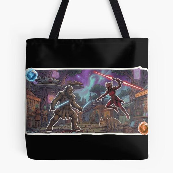 Item preview, Epic Duel Cartoon Caricature Style Wookie and Shadow designed and sold by Rex Vox.