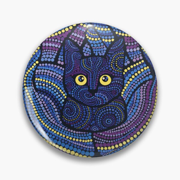 Item preview, Purple Mandala Cat Hands Dot Art designed and sold by Stellar Geometry.