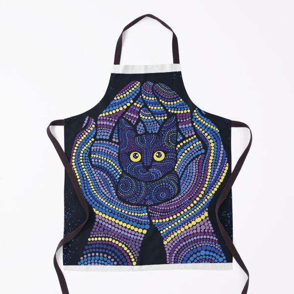 Item preview, Purple Mandala Cat Hands Dot Art designed and sold by Stellar Geometry.
