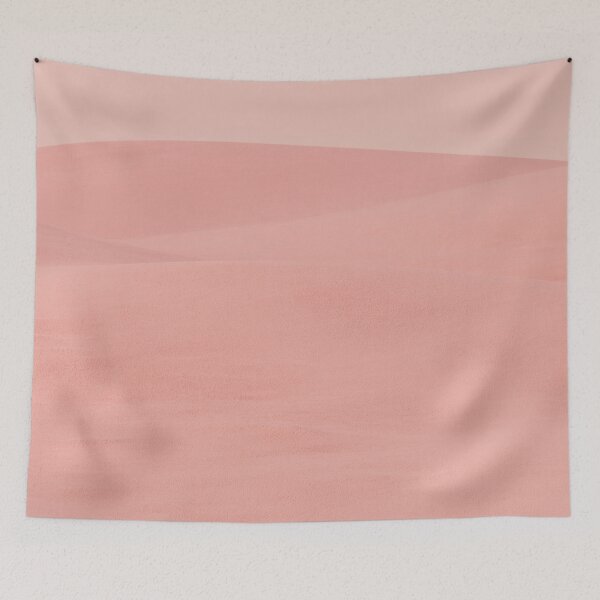 Item preview, Minimalist Soft Pink Sand Dunes | Pastel Blush Desert Texture Art designed and sold by Midnight Veil Designs.