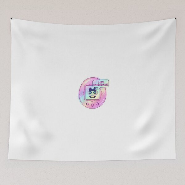 Item preview, Y2K Digital Pet Existential Crisis * Overwhelmed Virtual Pet Retro Gamer Sticker designed and sold by Martinelli-Shop.