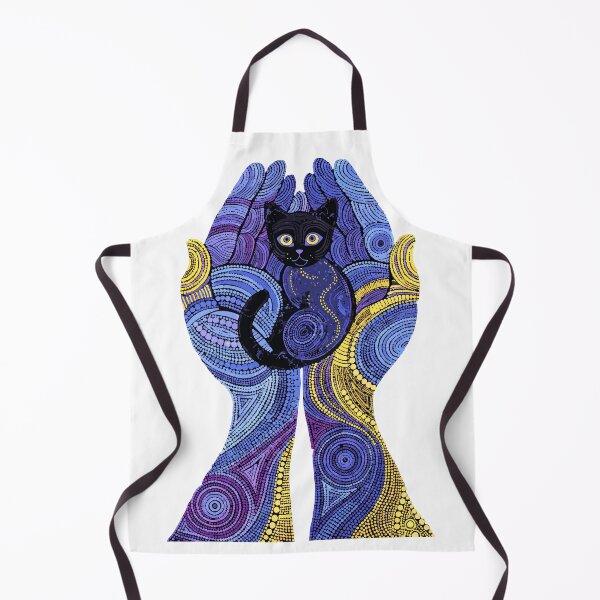 Item preview, Purple Mandala Cat Hands Dot Art designed and sold by Stellar Geometry.