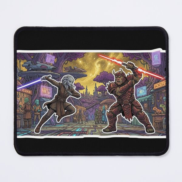 Item preview, Epic Duel Cartoon Caricature Style Knight and Assassin designed and sold by Rex Vox.