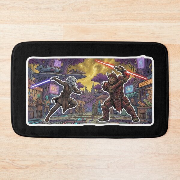 Item preview, Epic Duel Cartoon Caricature Style Knight and Assassin designed and sold by Rex Vox.