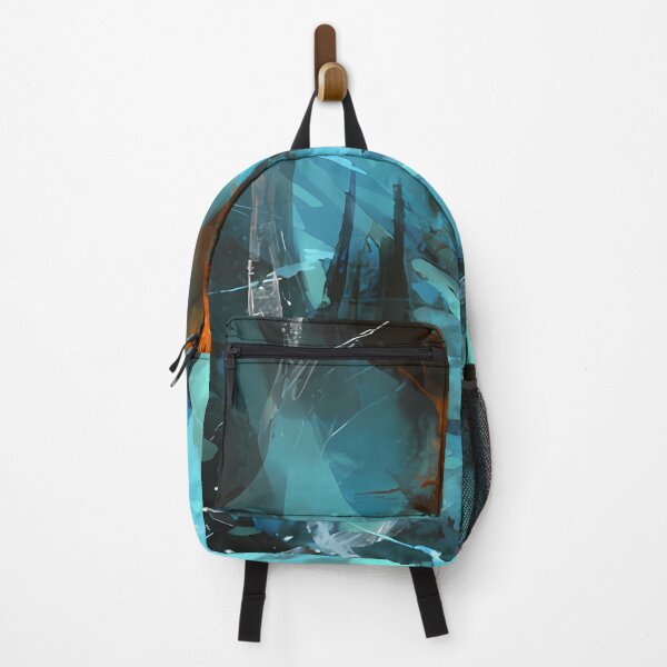 Item preview, Shattered Teal – Abstract Digital Fantasy Art designed and sold by Caelder.