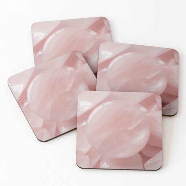 Item preview, Minimalist Rose Quartz Crystal | Soft Pink Gemstone Texture Art designed and sold by Midnight Veil Designs.