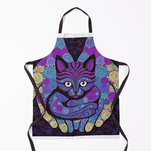 Item preview, Purple Mandala Cat Hands Dot Art designed and sold by Stellar Geometry.