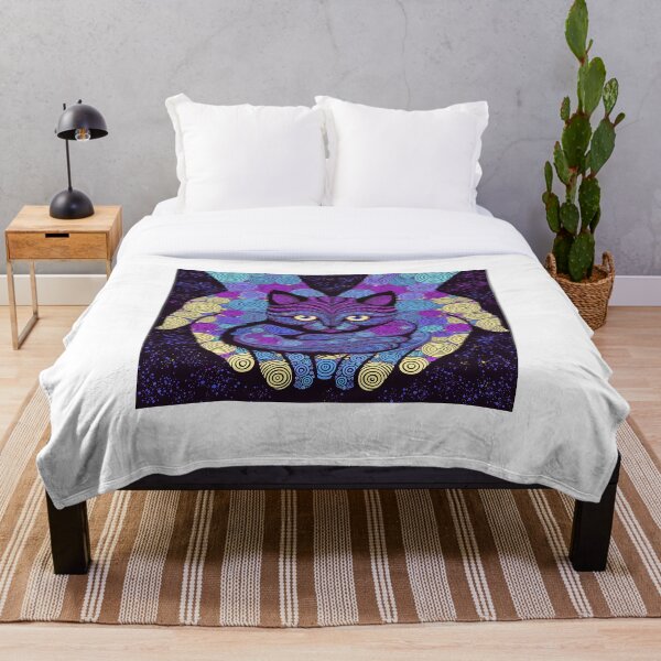 Item preview, Purple Mandala Cat Hands Dot Art designed and sold by Stellar Geometry.