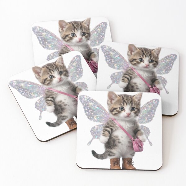 Item preview, Cute Fairy Kitten with Pink Bag and Boots designed and sold by Mega Mango Tees.