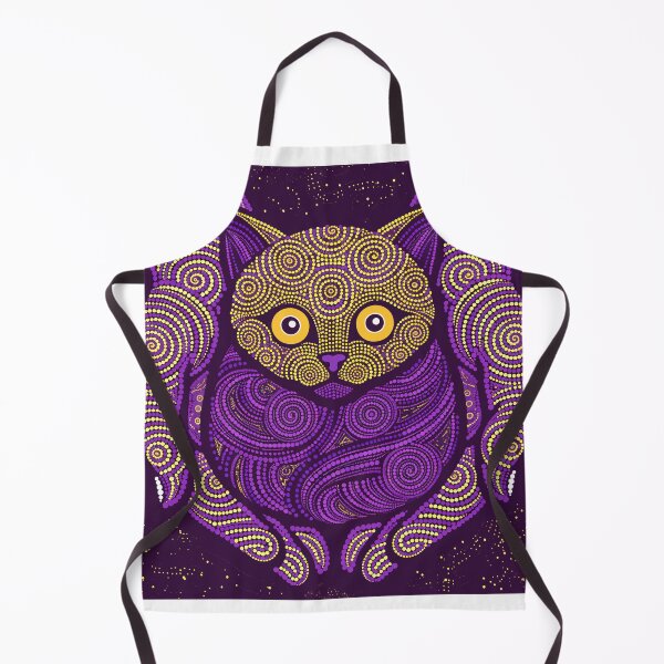 Item preview, Purple Mandala Cat Hands Dot Art designed and sold by Stellar Geometry.