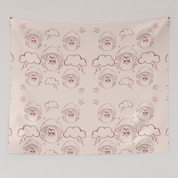 Item preview, Angry Mushroom Storm Mood Lightning Pattern designed and sold by Pryhozha.