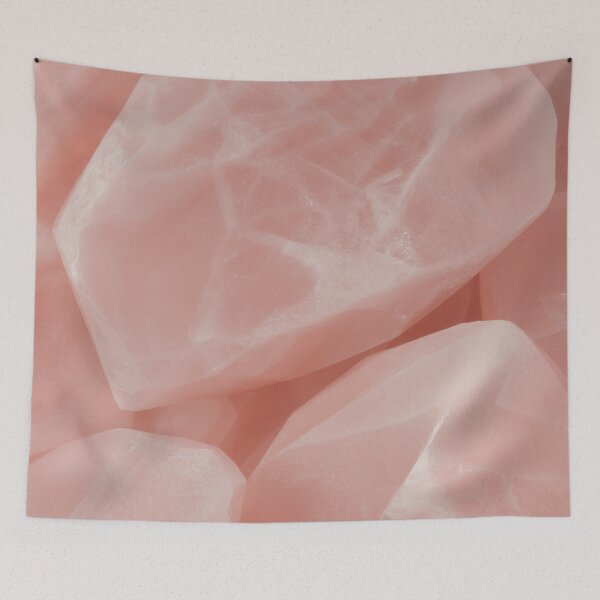 Item preview, Minimalist Rose Quartz Crystals | Soft Pink Gemstone Texture Art designed and sold by Midnight Veil Designs.