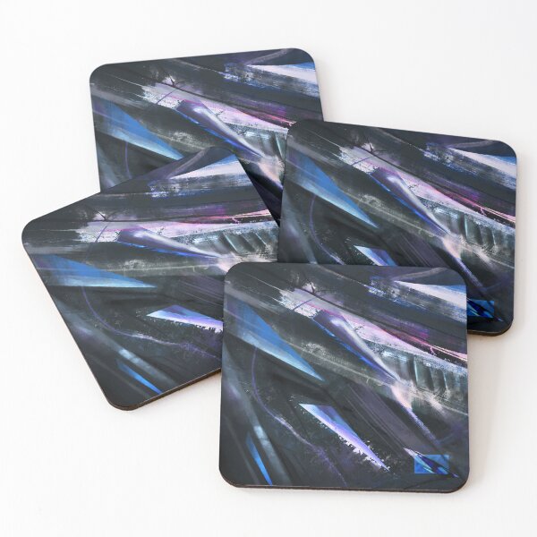 Item preview, Dark Shards – Abstract Geometric Digital Painting designed and sold by Caelder.