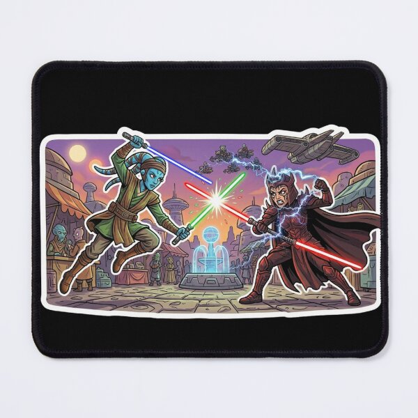 Item preview, Epic Duel Cartoon Caricature Style Guardian and Sorcerer designed and sold by Rex Vox.