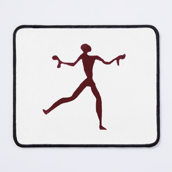 Item preview, Ancient Catalhoyuk Red Wall Art Man Dancing designed and sold by culture_prophet.