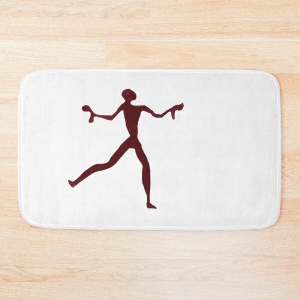 Item preview, Ancient Catalhoyuk Red Wall Art Man Dancing designed and sold by culture_prophet.