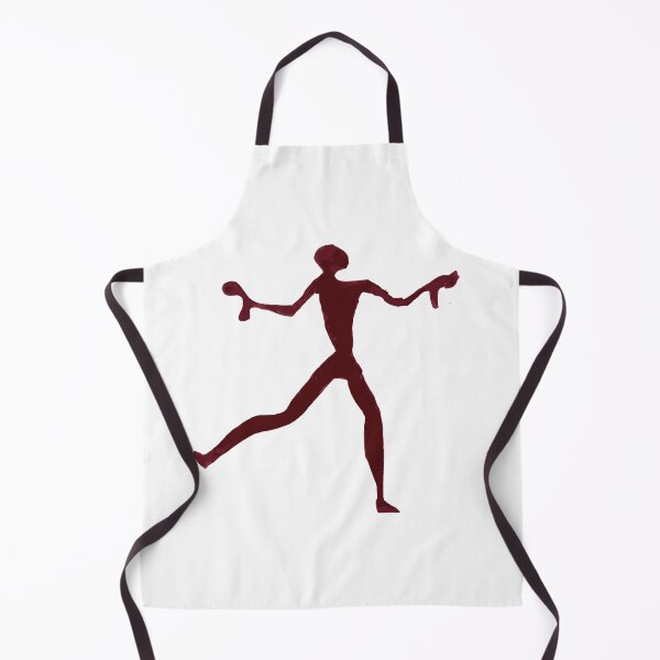 Item preview, Ancient Catalhoyuk Red Wall Art Man Dancing designed and sold by culture_prophet.