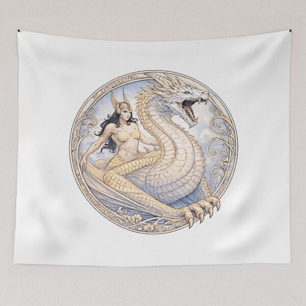 Item preview, Valkyrie Dragon Rider designed and sold by TivvaArtShop.