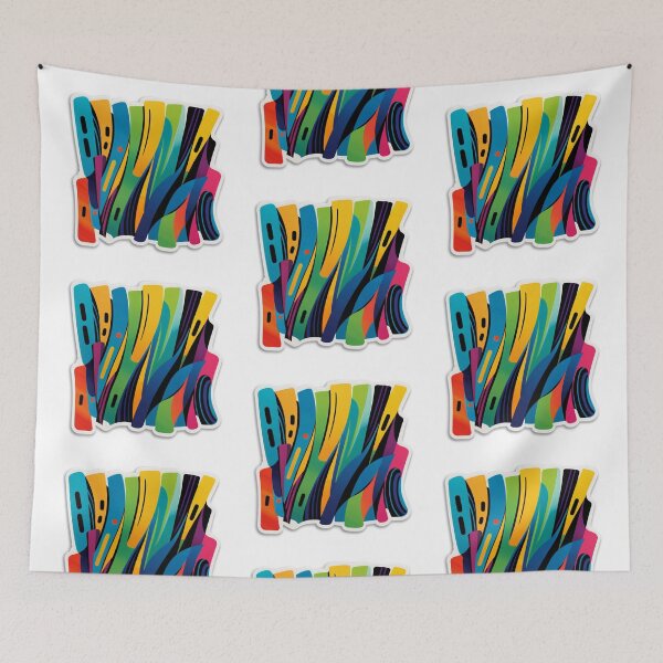 Item preview, Abstract Neon Flow Art designed and sold by tim tal.