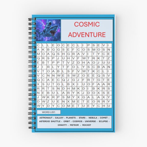 Item preview, Cosmic Adventure Word Search Puzzle Sticker designed and sold by ADigitalStudio.