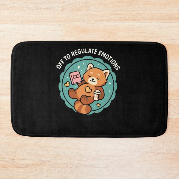 Item preview, Cozy Red Panda Emotional Reset Self Care designed and sold by SiarheiYur.