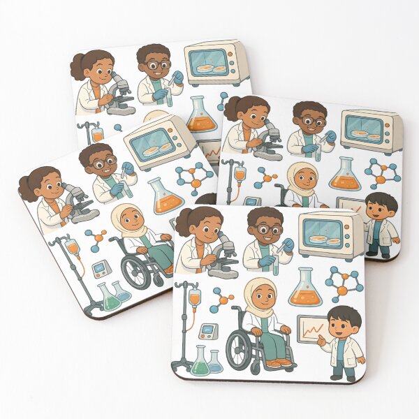 Item preview, Perform science activities in a lab setting with various equipment and experiments during a learning session designed and sold by SpaceartLilu.