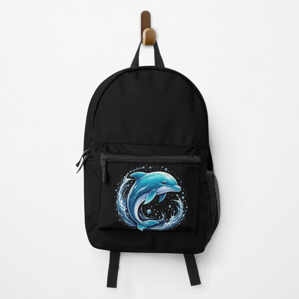 Item preview, Funny Dolphin Ocean Design Blue Water Splash Marine Animal Art Ocean Animal For boys Men Girls Women designed and sold by bilal sibgui.