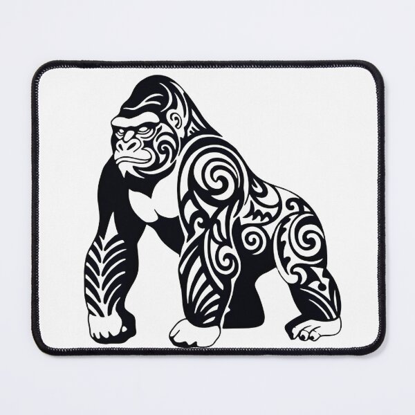 Item preview, Tribal Gorilla Illustration – Geometric Ape Wildlife Line Art designed and sold by ArcticFoxStudio.
