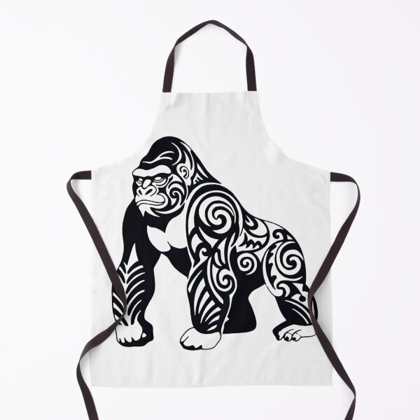 Item preview, Tribal Gorilla Illustration – Geometric Ape Wildlife Line Art designed and sold by ArcticFoxStudio.