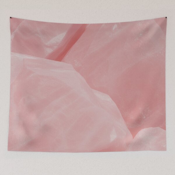 Item preview, Minimalist Soft Pink Crystal Texture | Blush Rose Quartz Abstract Art designed and sold by Midnight Veil Designs.