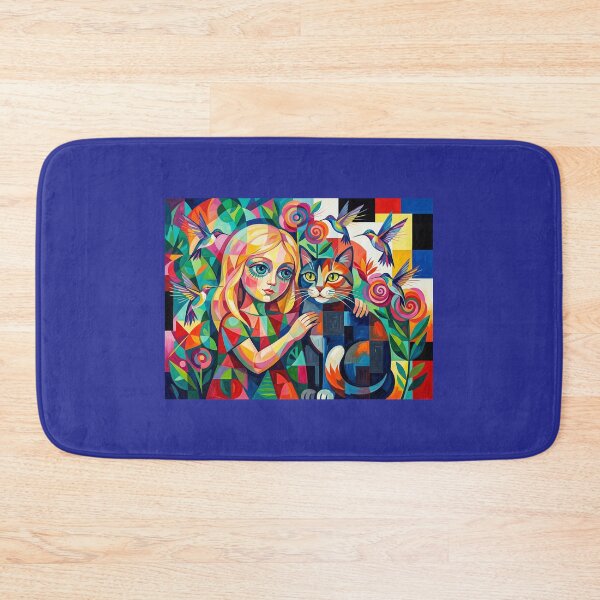 Item preview, Beautiful girl with a cat. designed and sold by Natalia-Vlad.